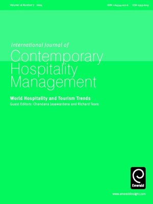 cover image of International Journal of Contemporary Hospitality Management, Volume 16, Issue 7